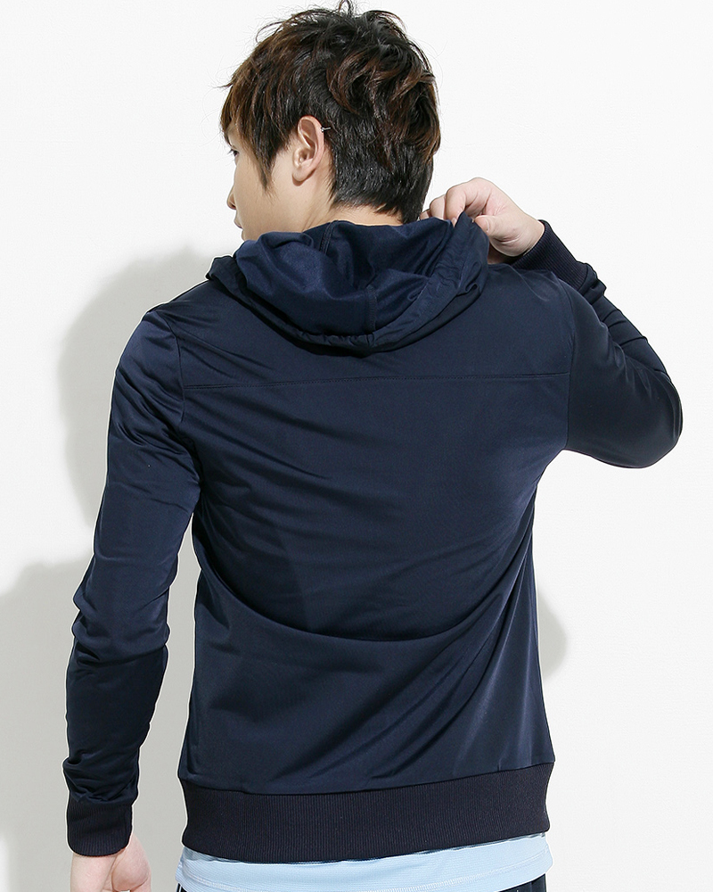 抗UV連帽外套 中性 丈青 CTUVB-A-51