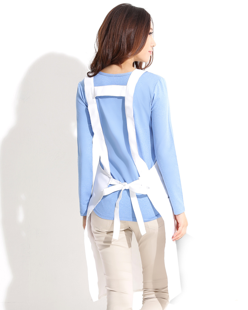 日式圍裙 防潑水圍裙 白色 APWA-A-00