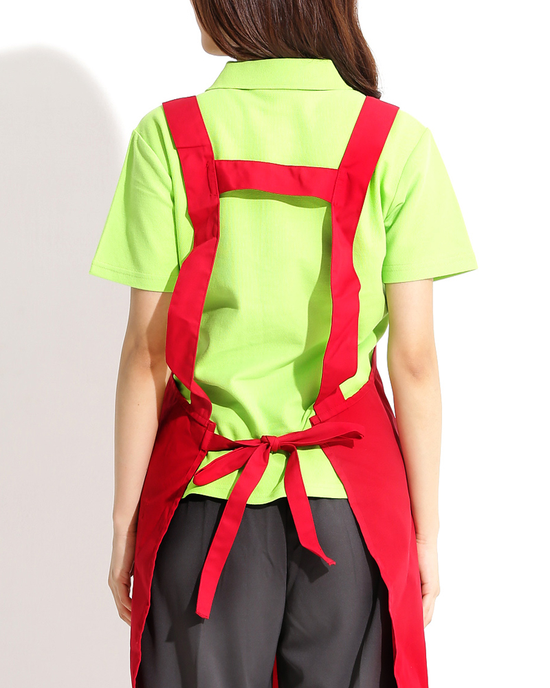 日式圍裙 防潑水圍裙 大紅 APWA-A-12