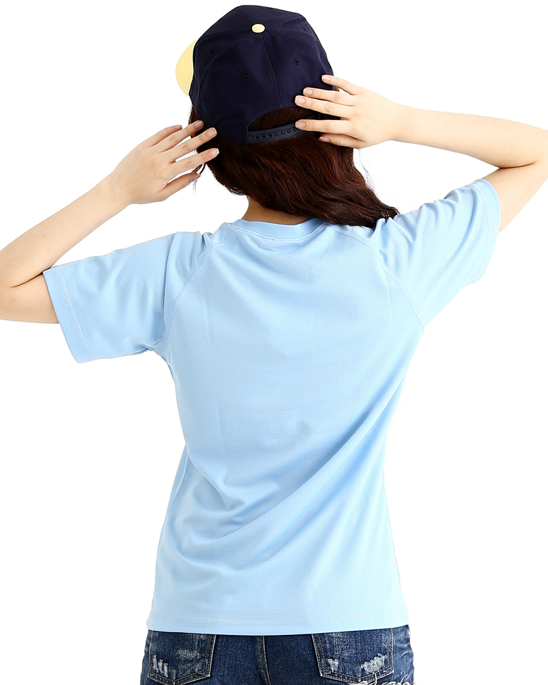 T恤 純棉 短袖 圓領 腰身版 水藍 TC25G-A01-212
