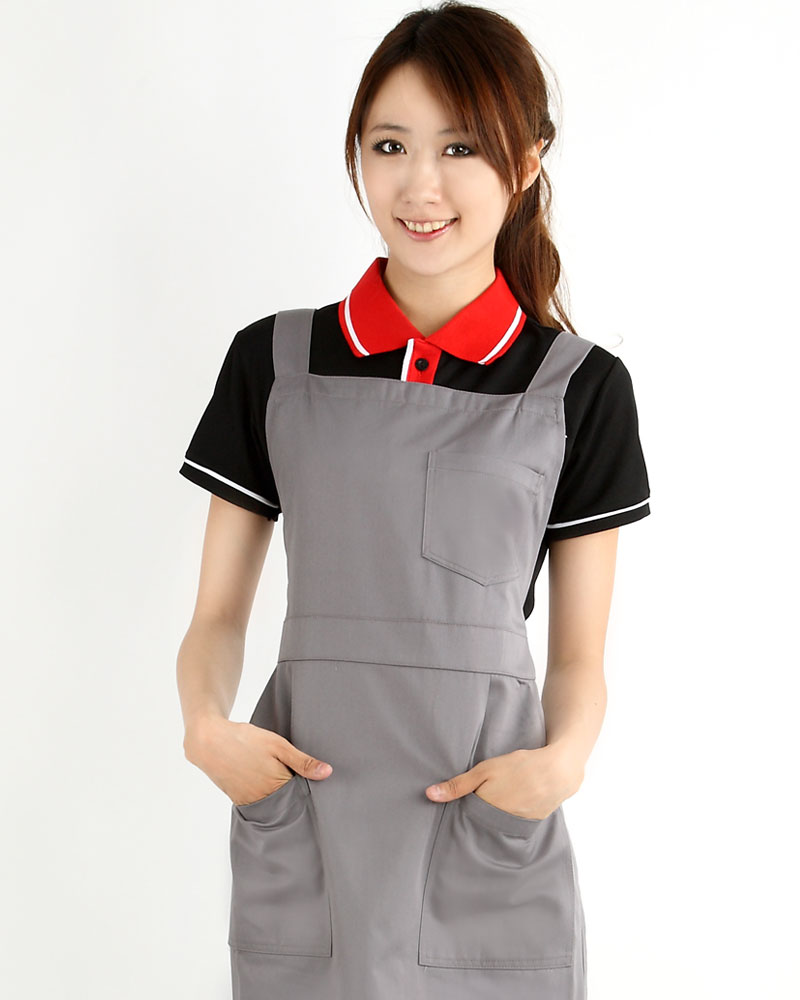 美容師圍裙 背後交叉
