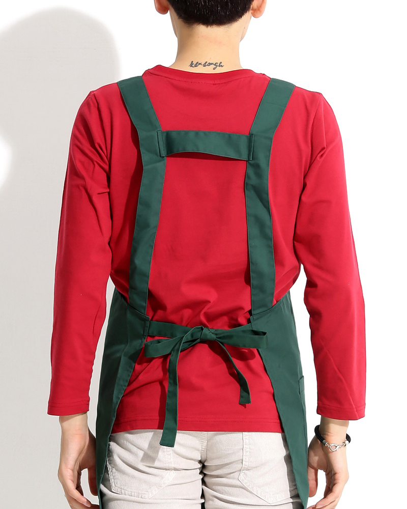 日式圍裙 防潑水圍裙 綠色 APWA-A-46