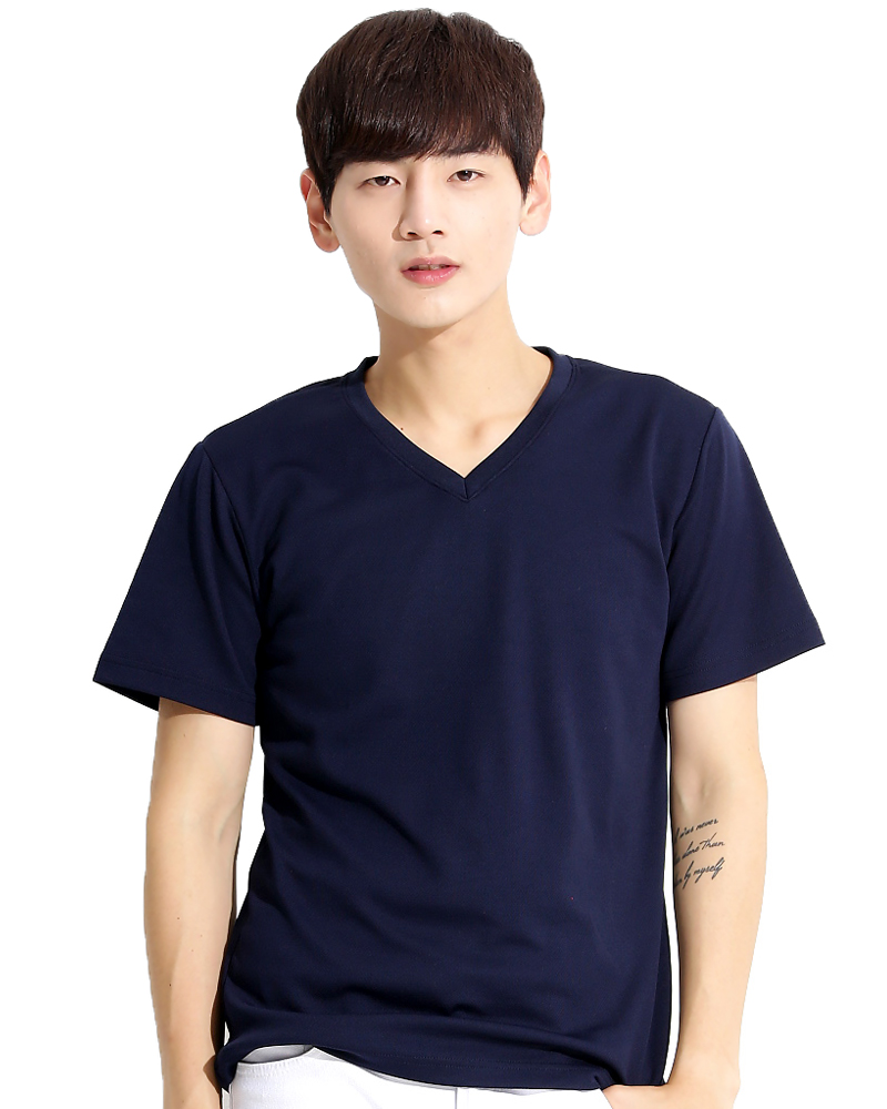 排汗T 短袖 V領 
