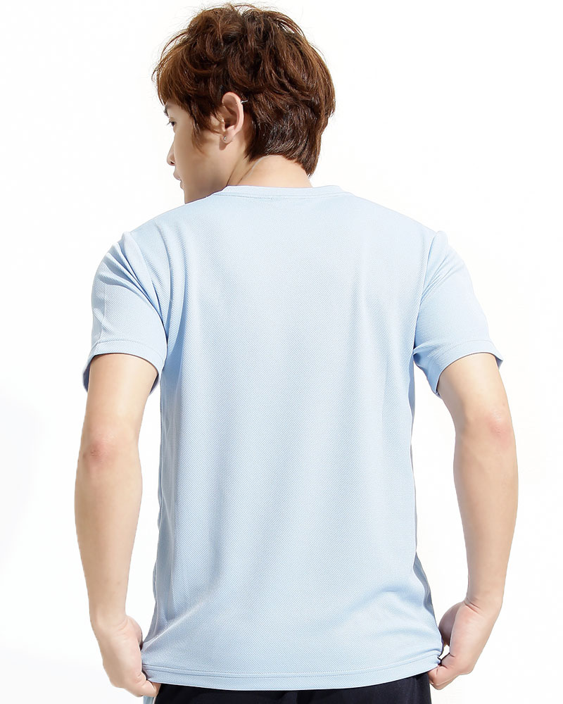 T恤 V領短袖 中性 水藍出芽丈青 TCOB-BA01-50