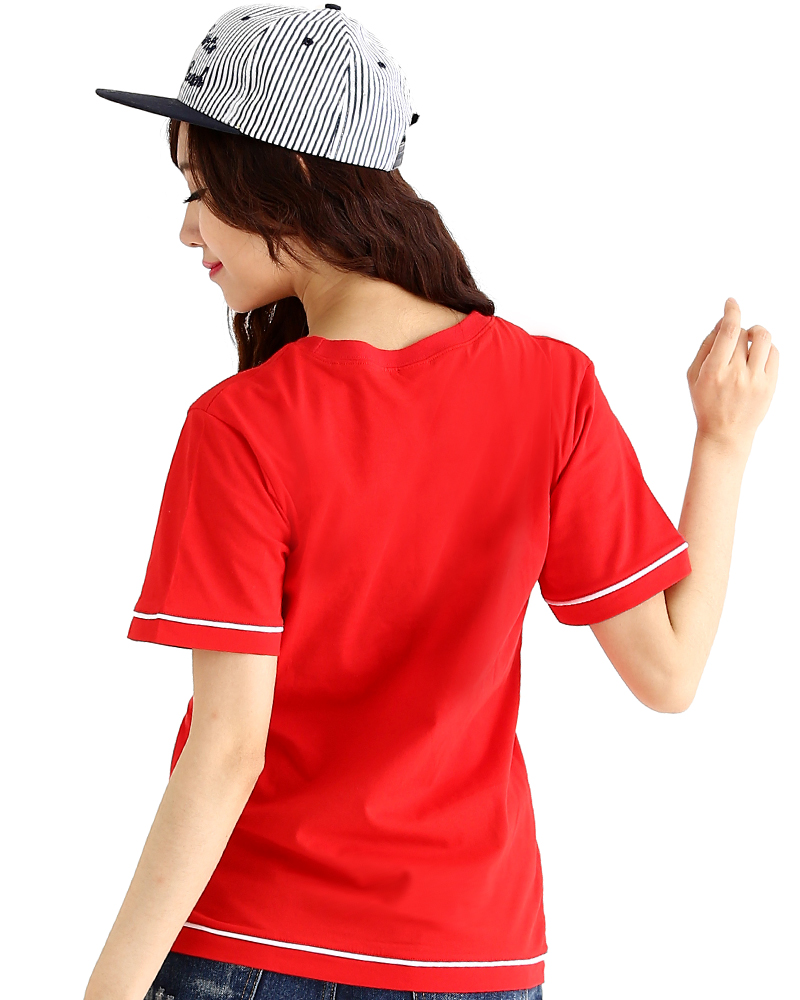 T恤 訂製款 圓領 餐飲店 紅出芽白 中性 TCANB-A01-00013