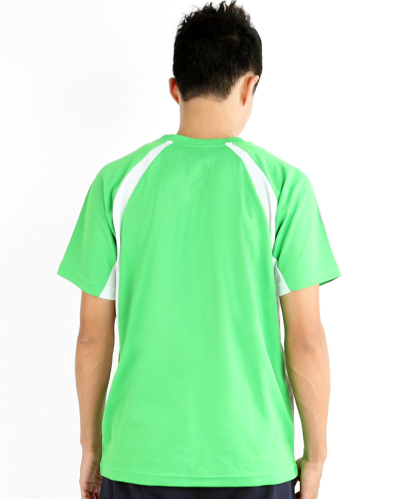 T恤 訂製款 圓領 運動風 綠接白 中性 TCANB-A01-00030