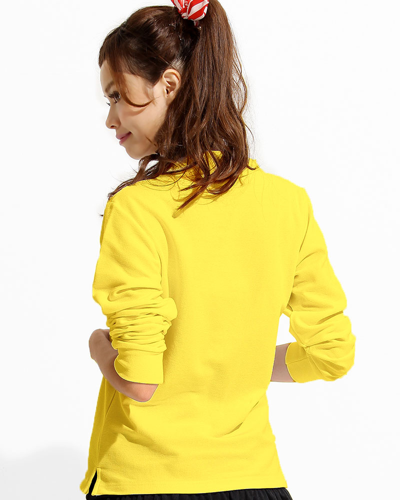 排汗POLO衫 長袖 雙面排汗 腰身 金黃 PHCG-P02-232