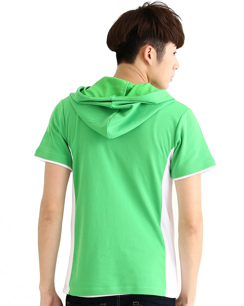 帽T 訂製款 大學風 果綠白 中性 TCANB-C01-00002