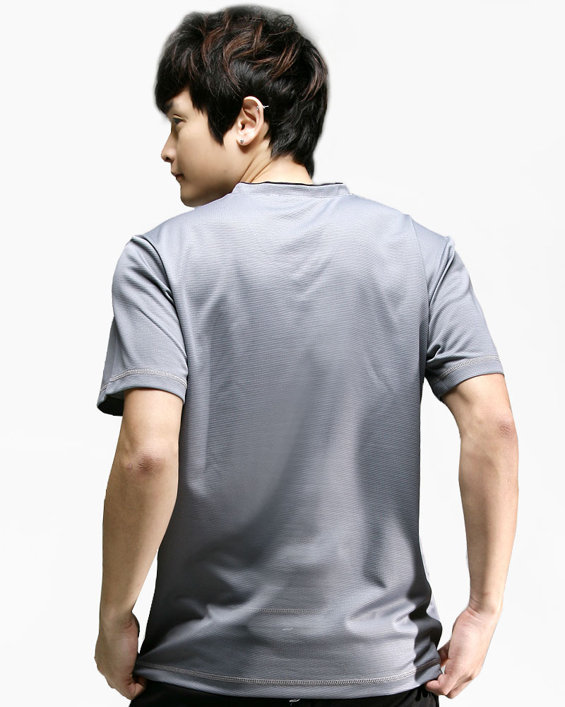 T恤 訂製款 v領 休閒風 灰出黑 中性 TCANB-B01-00034