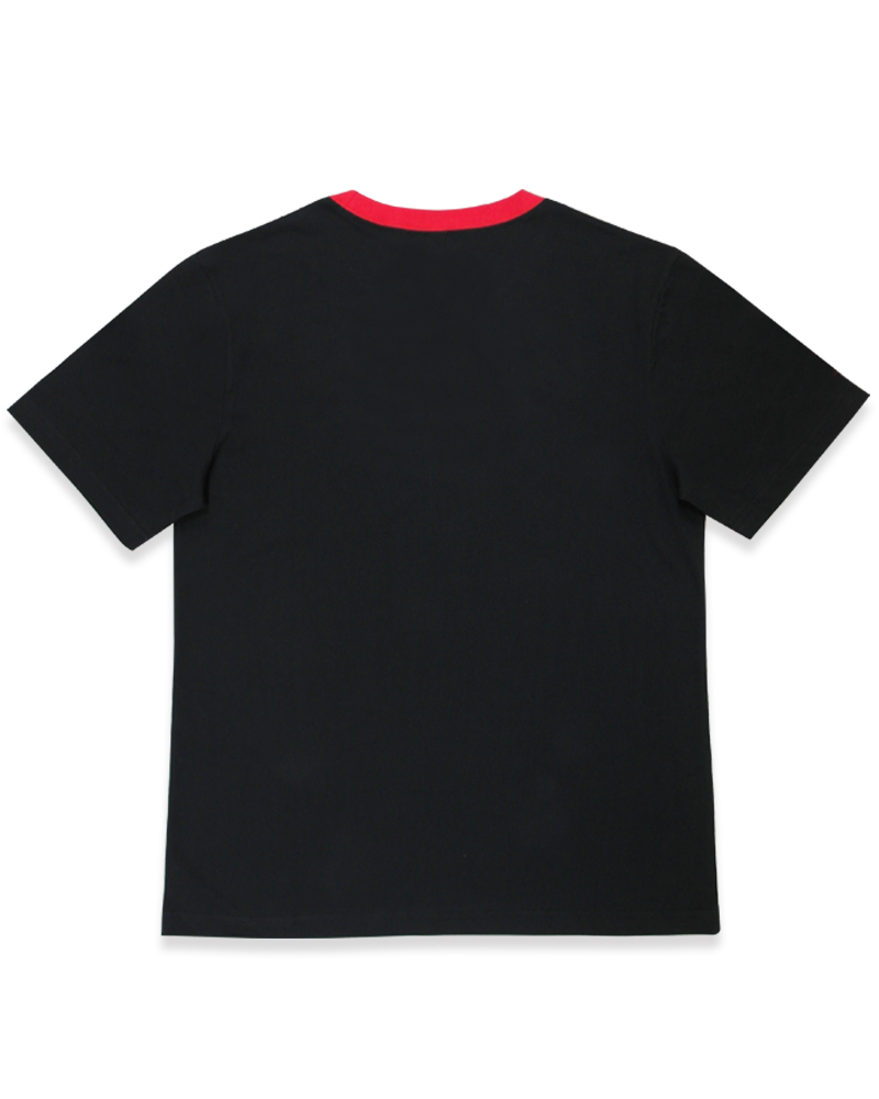 T恤 訂製款 圓領 休閒 黑紅 中性 TCANB-A01-00017