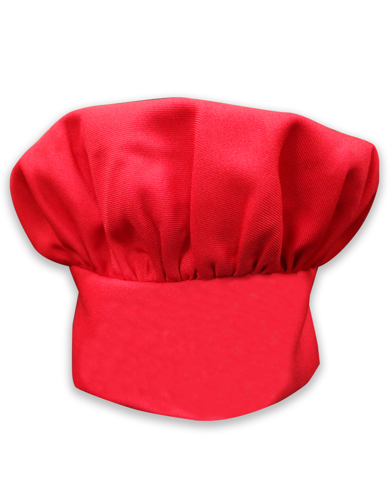 廚師帽 香菇帽 紅 