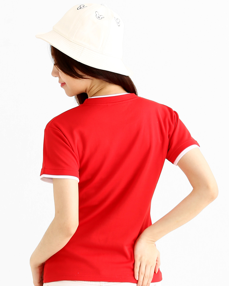 T恤 訂製款 簡約風 紅白 腰身 TCANG-A01-00053