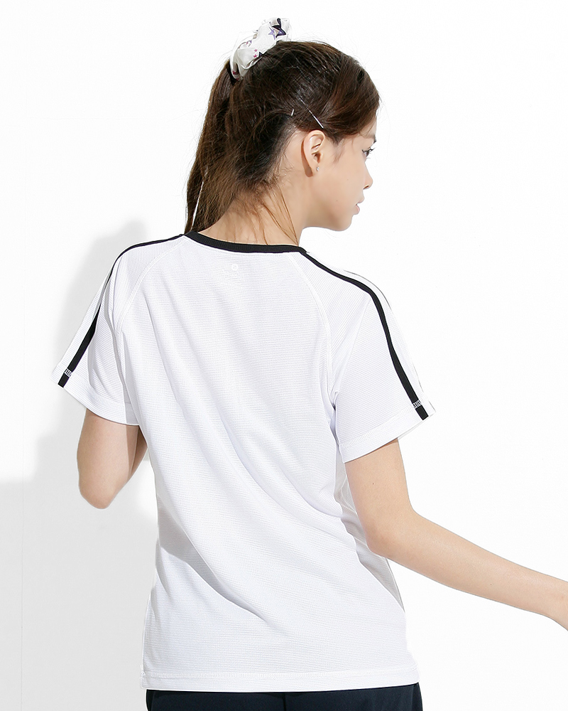 T恤 訂製款 運動風 白黑條 腰身 TCANG-A01-00062