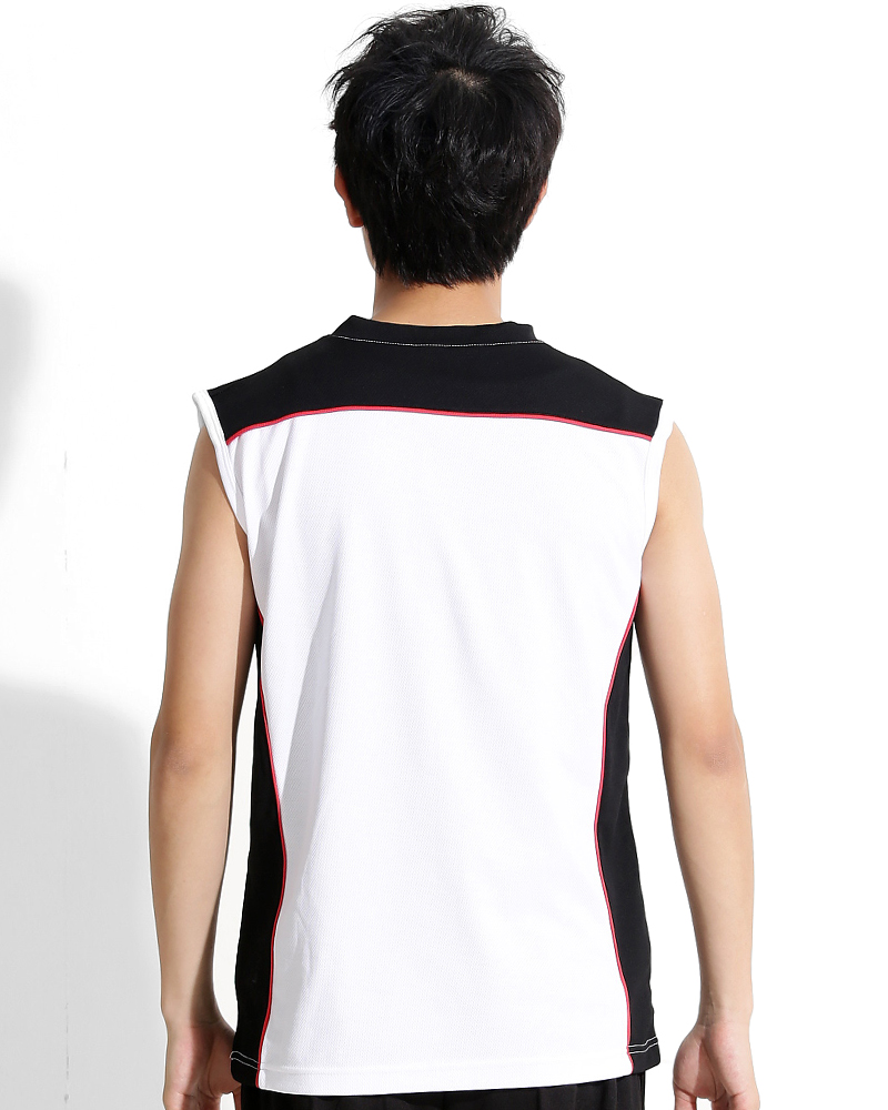 背心 訂製款 v領 運動風 白黑紅 中性 TCANB-B00-00194