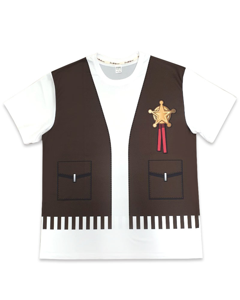 牛仔造型滿版昇華上衣