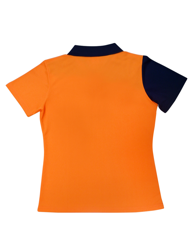 POLO衫 訂製款 前胸斜接片 腰身 橘/丈青/白 PCANG-P01-00332