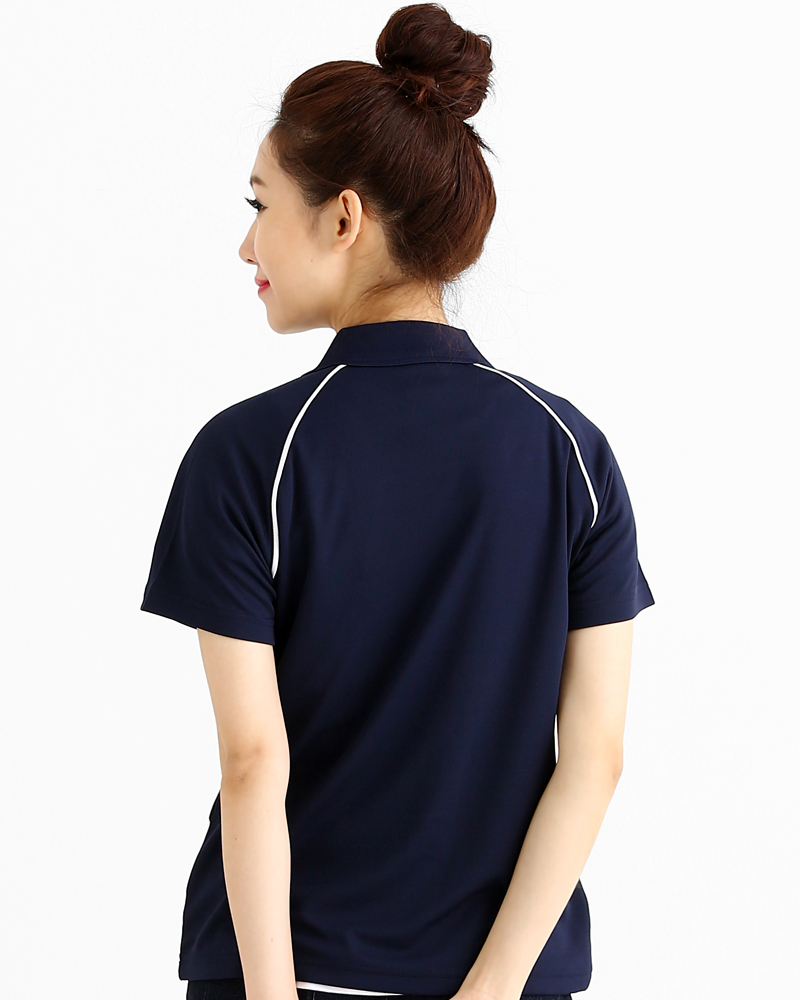 POLO衫 訂製款 腰側接片 腰身 丈青白 PCANG-P01-00323