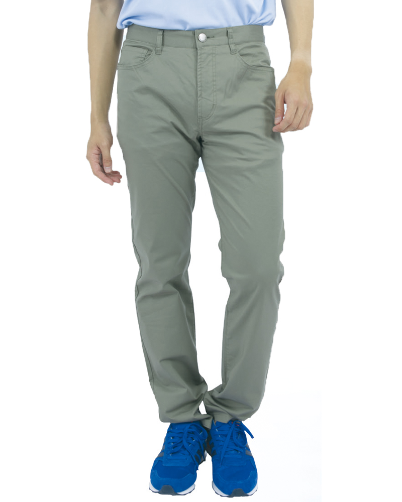 彈力直筒水洗休閒褲 