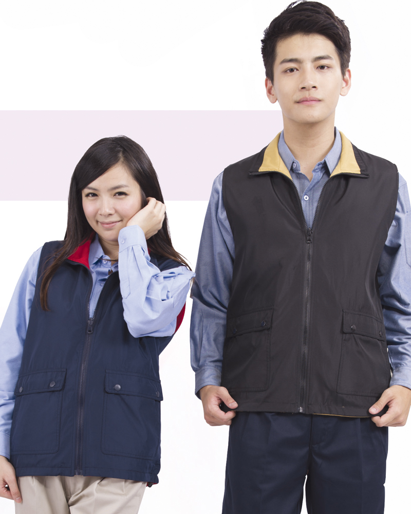 雙面穿複合布背心80