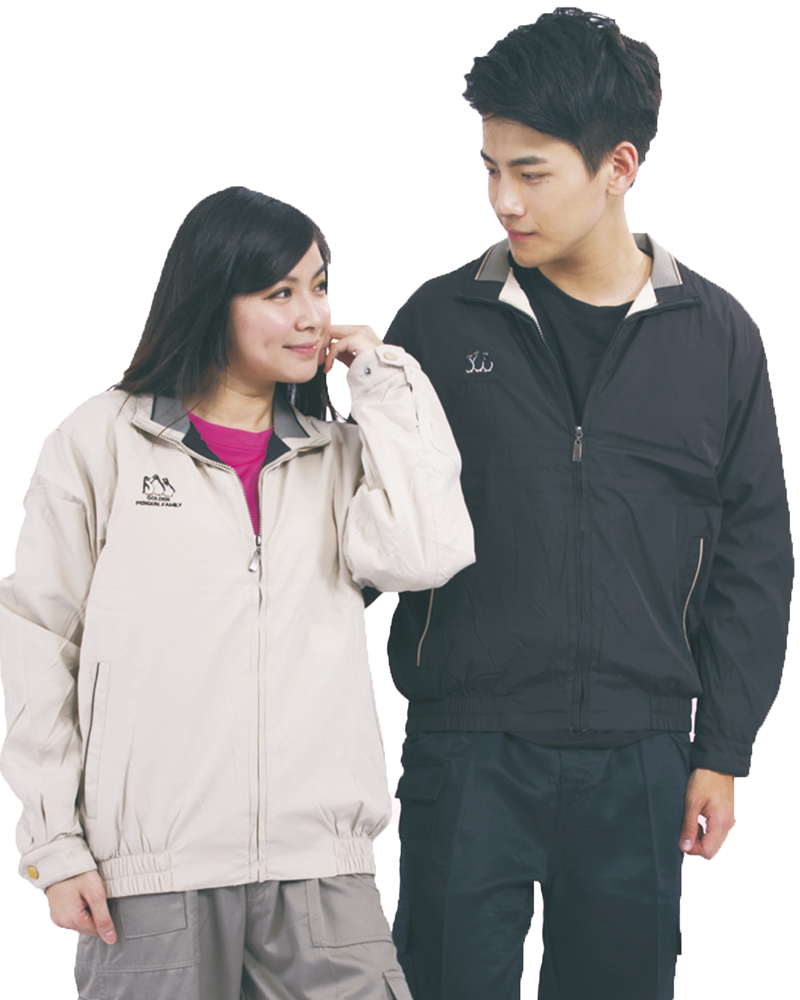 薄裡複合布夾克 70