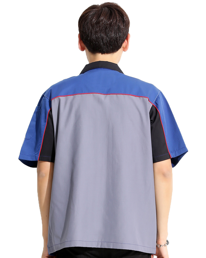 經理服 短袖 訂製款 寶藍/灰/黑MAG-A10