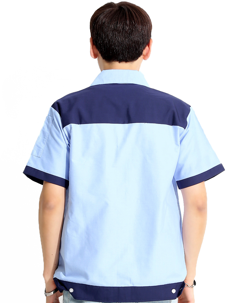 經理服 短袖 訂製款 水藍/丈青MAG-A11