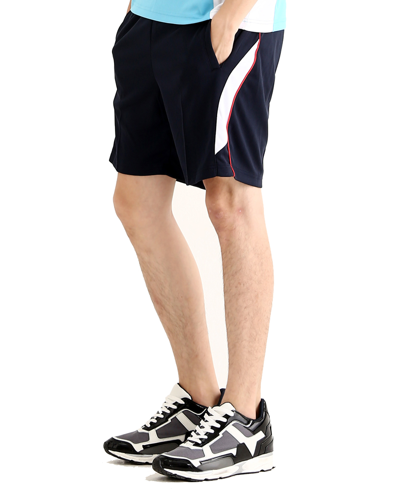 排汗現貨短褲男/接片