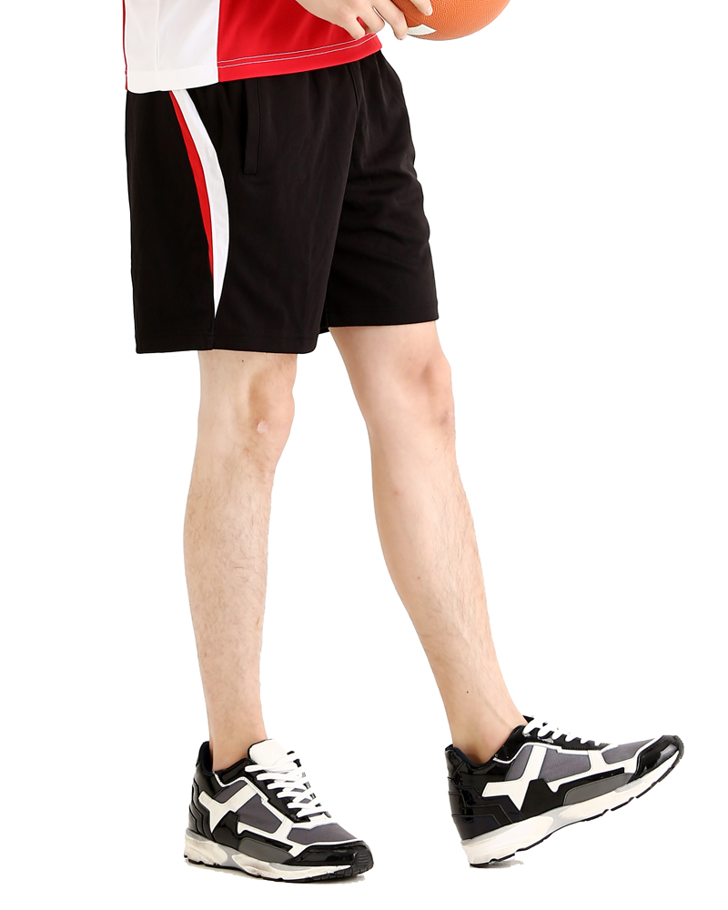 排汗現貨短褲男/接片