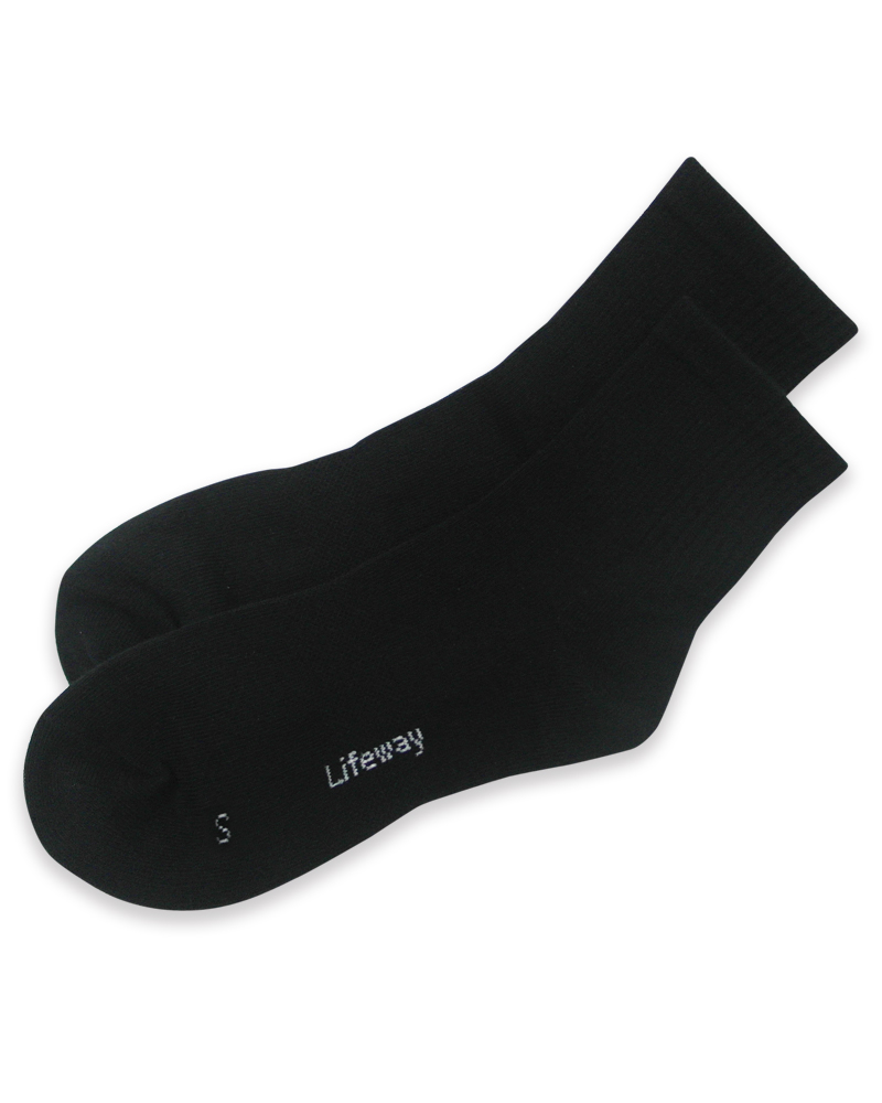 柔軟舒棉長襪/S/黑