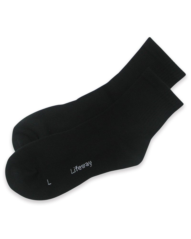 柔軟舒棉長襪/L/黑