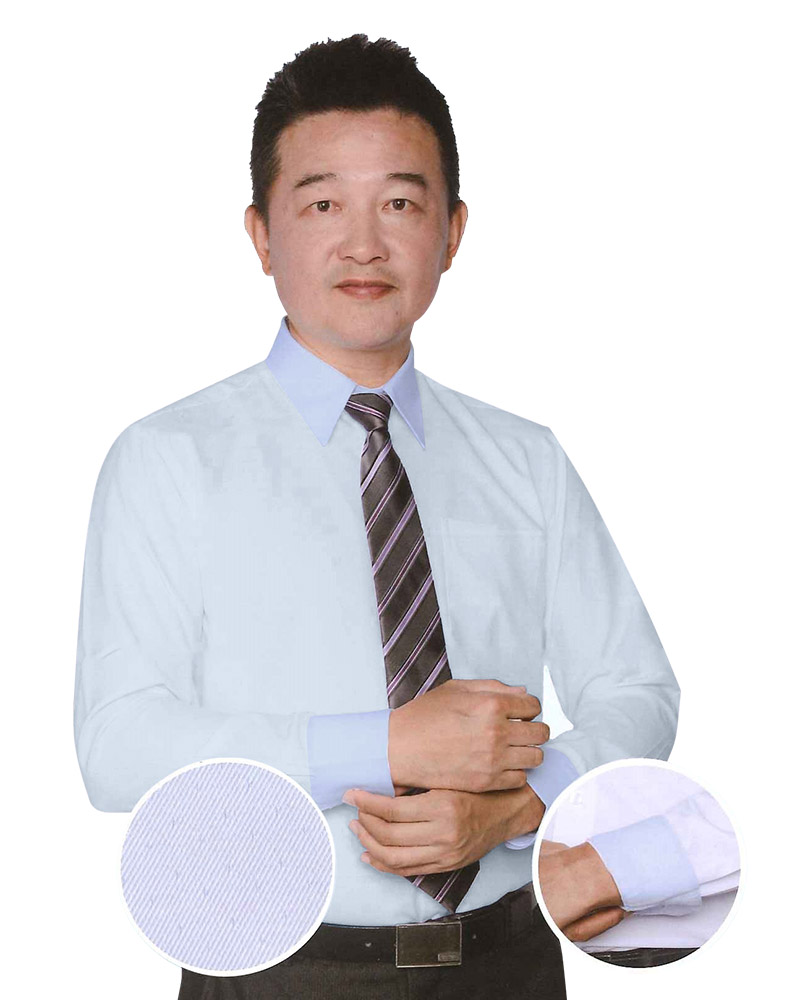 合身窄版男襯衫 長袖