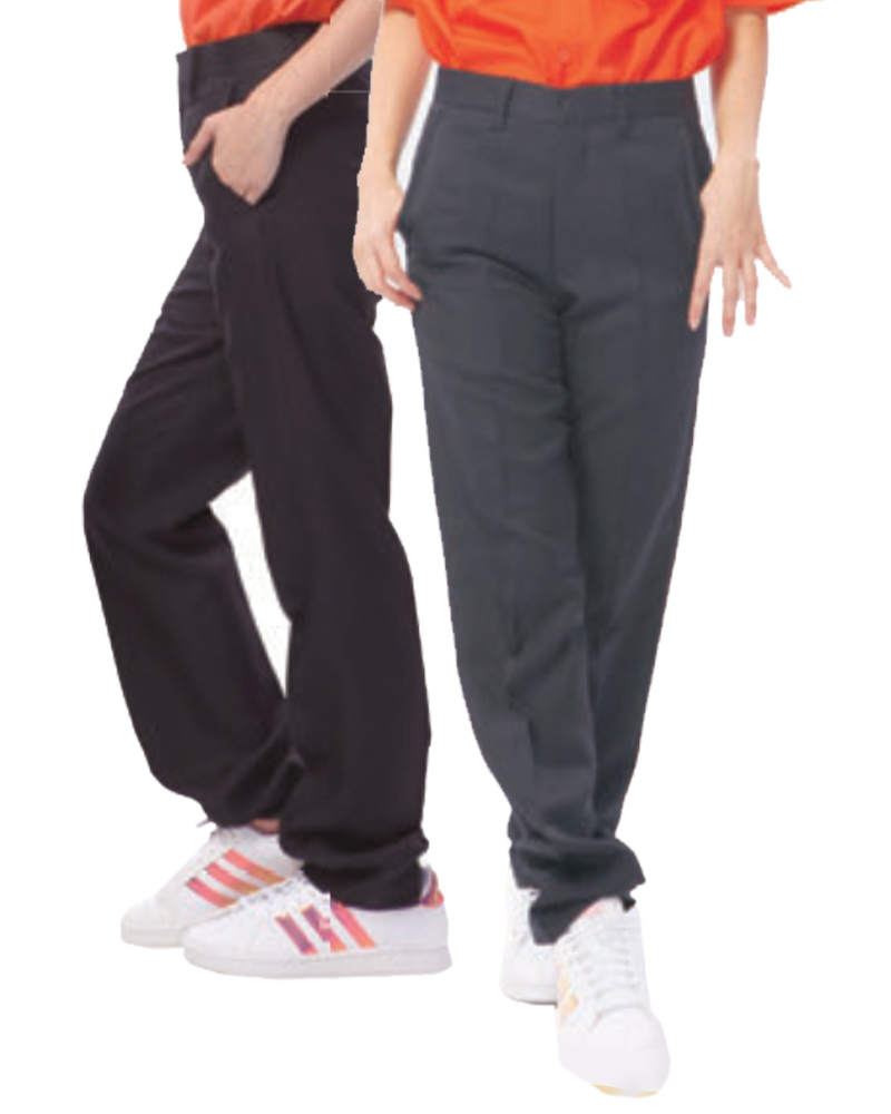 無摺修身直筒西裝長褲