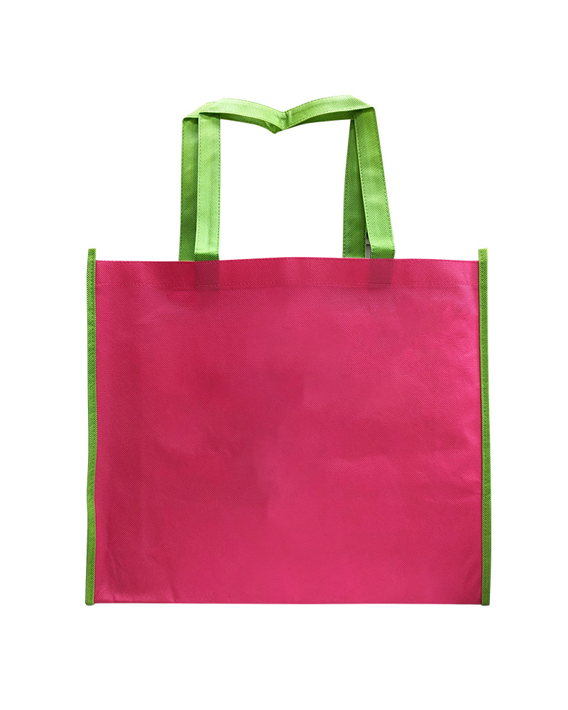 不織布 立體袋 桃紅