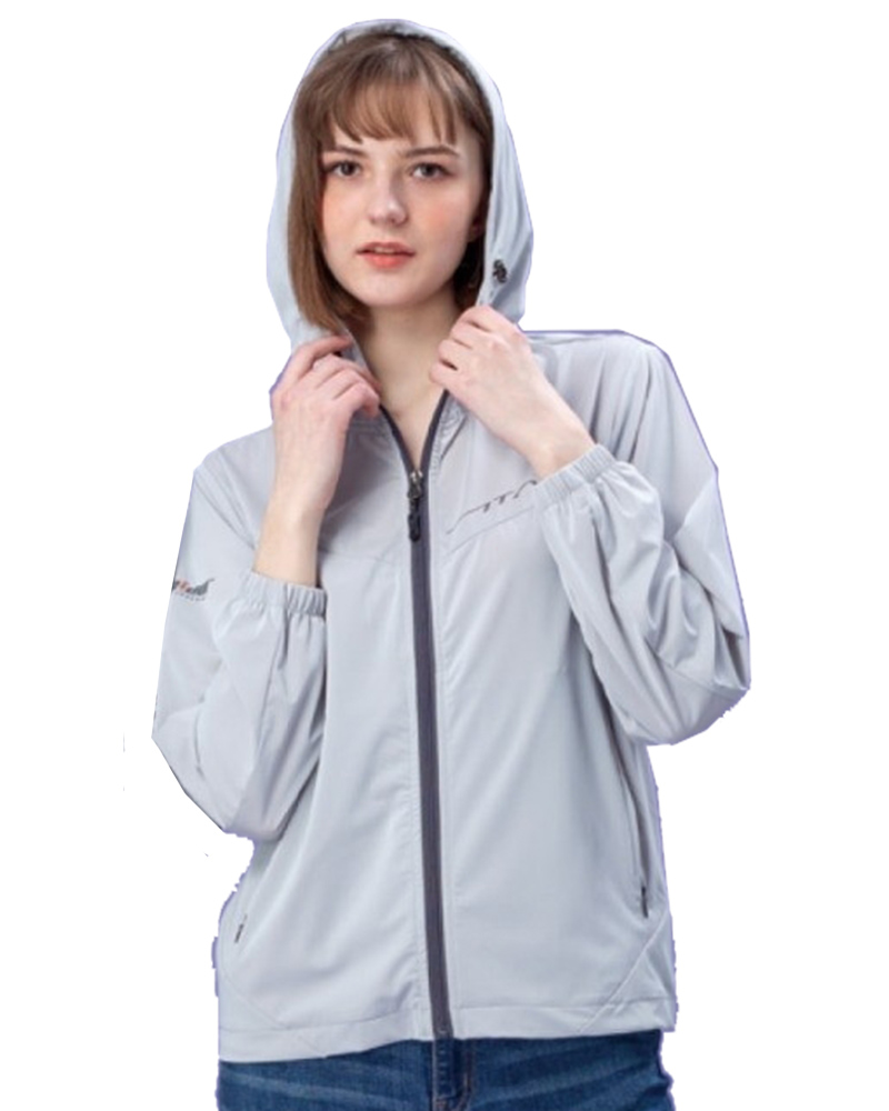 超彈冰絲連帽外套-淺