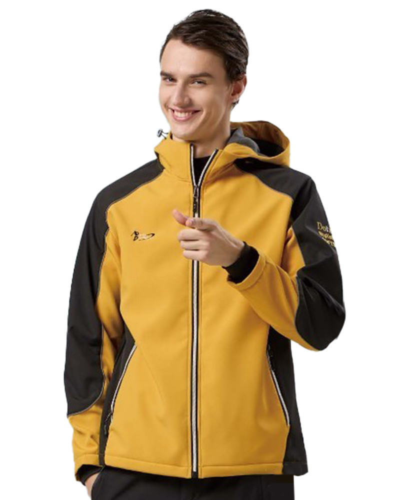 防水透氣功能外套-黃