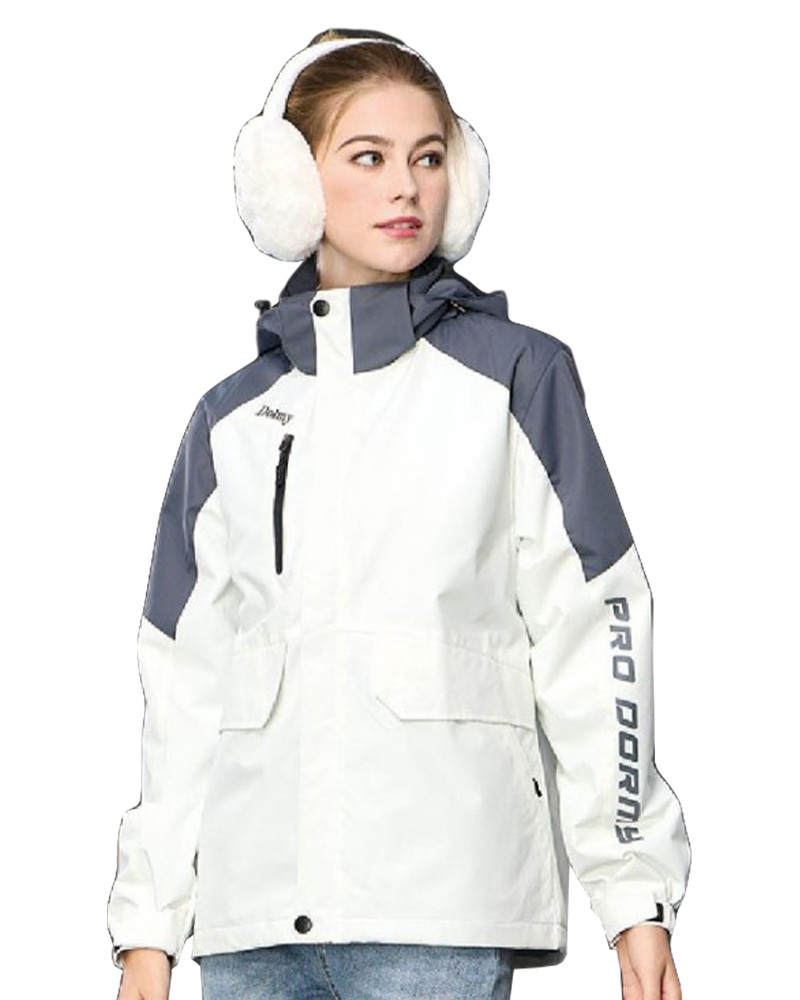 可拆帽兩件式鋪棉外套