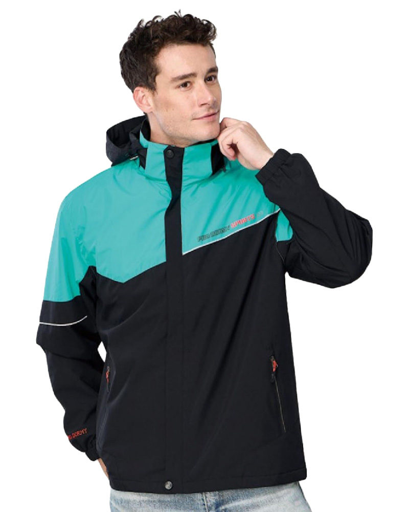 可拆帽兩件式鋪棉外套