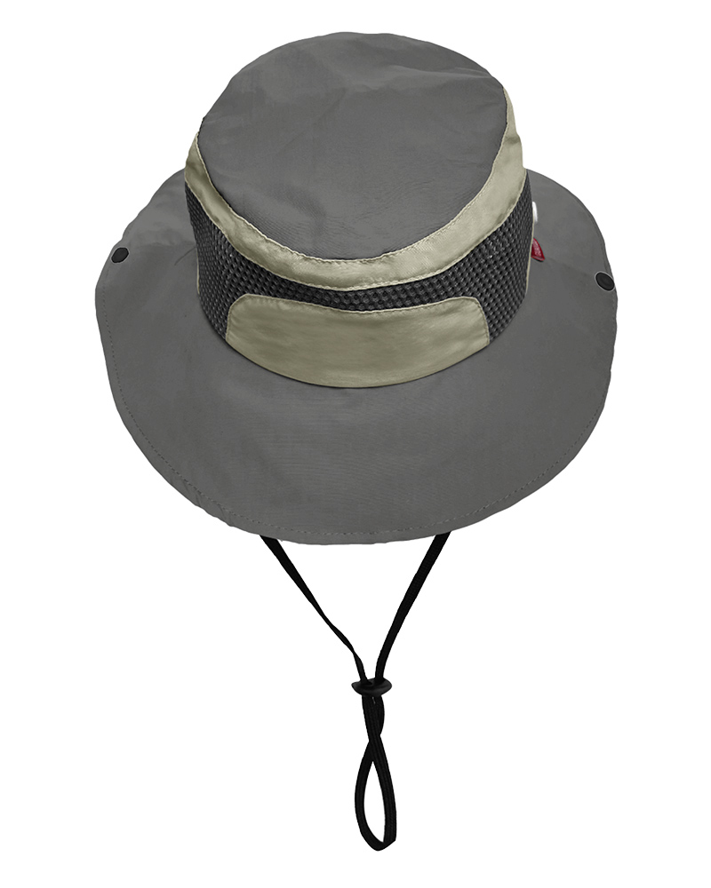 春亞紡休閒漁夫帽-灰