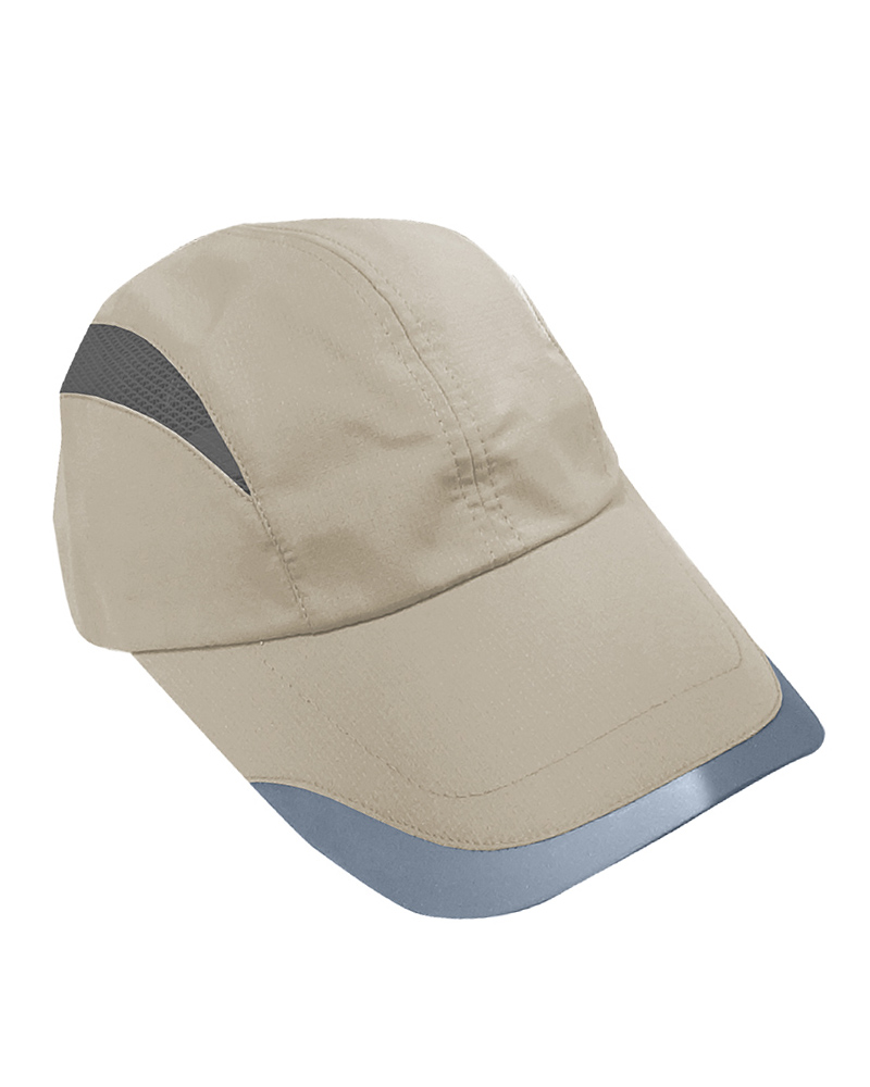 格中點反光路跑帽-卡