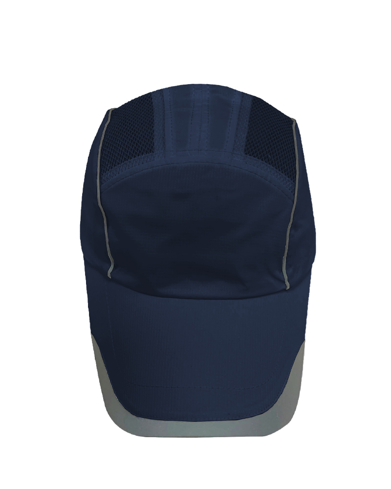 格中點美津濃帽-深藍