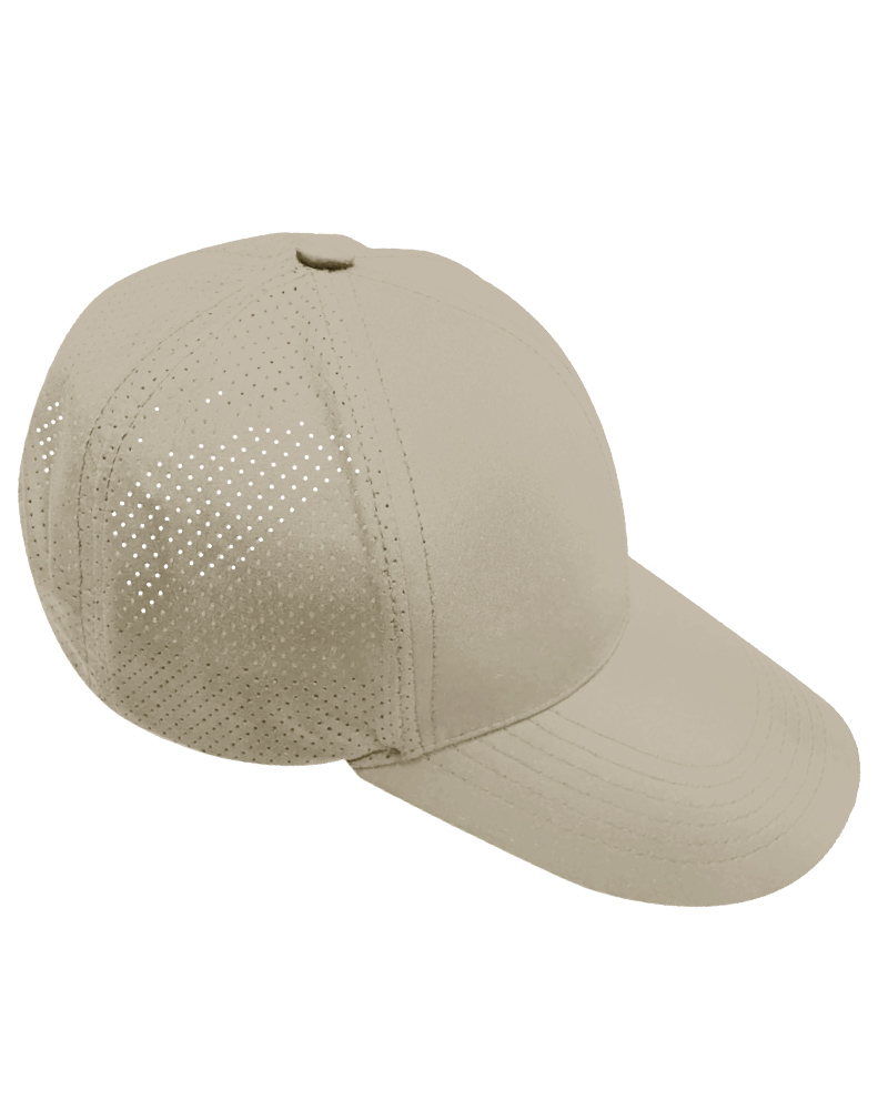 春亞紡六片打孔帽-卡