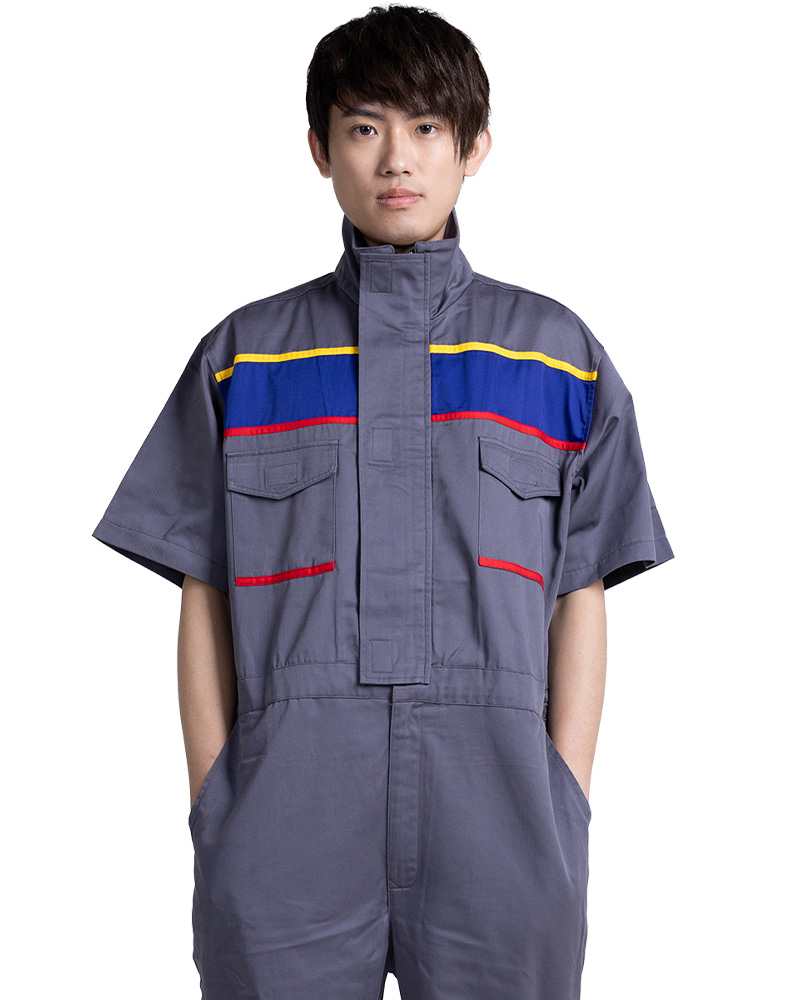 連身工作服短袖訂製-