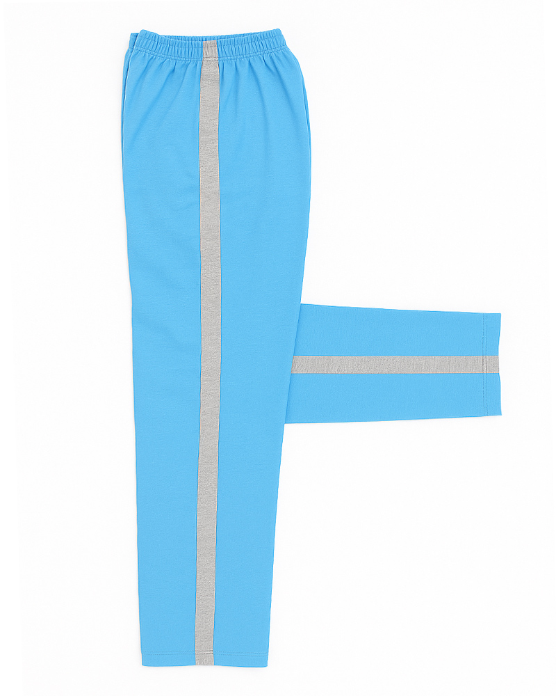 健檢褲-水藍配灰 H