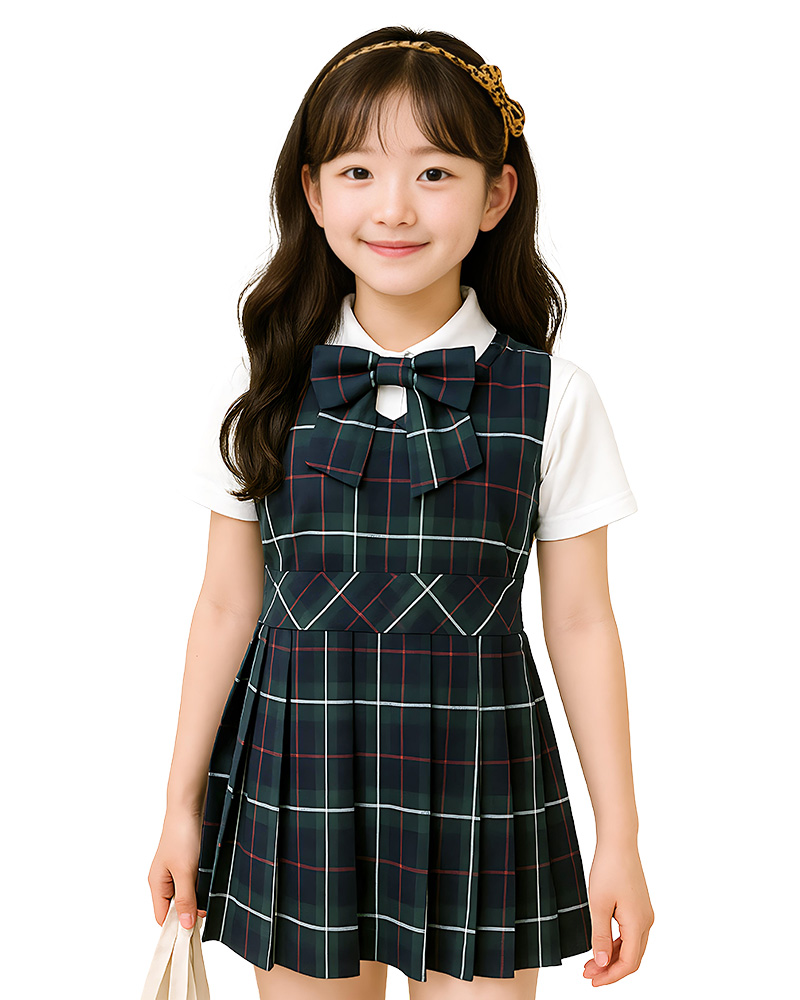 合唱團服 格子洋裝 