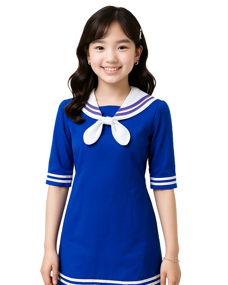 合唱團服 寶藍水手裙