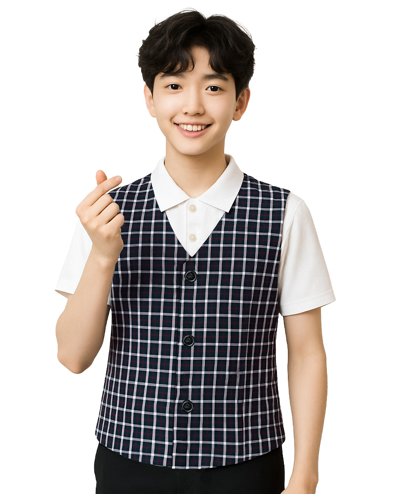 合唱團服訂製 格子背