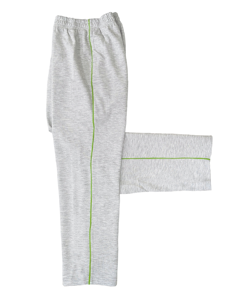 健檢褲 麻灰配綠 H