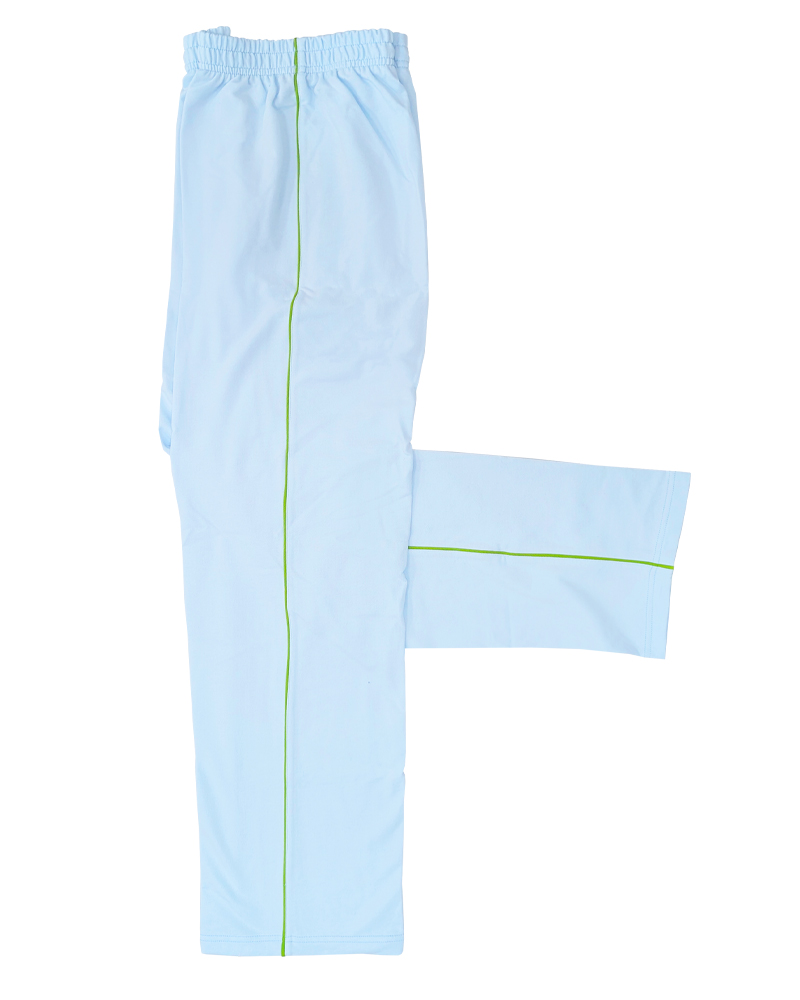 健檢褲 水藍配綠 H