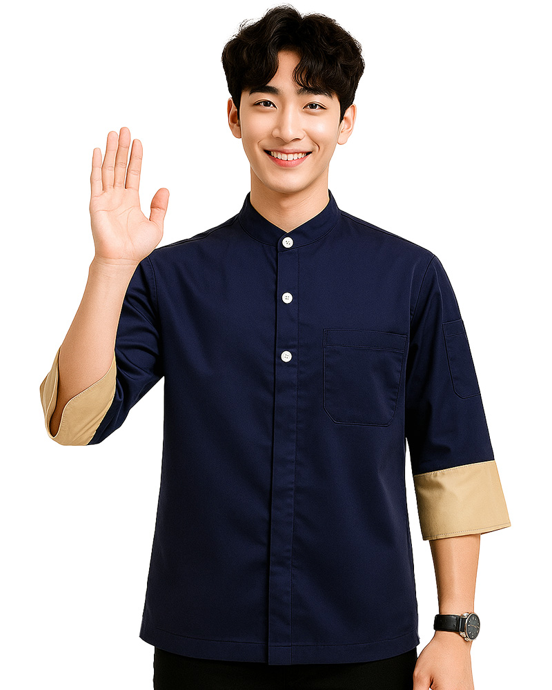 港式餐飲服 七分袖 