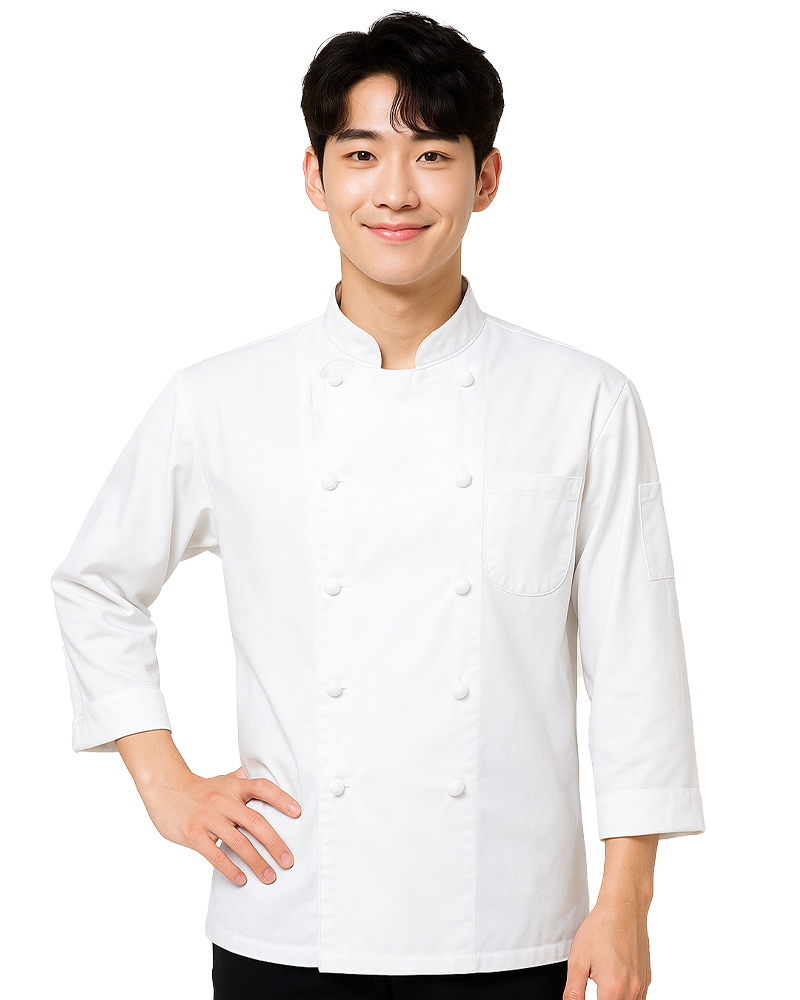 廚師服 雙排釦 七分